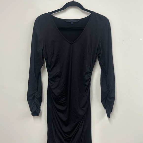 Eva Alexander black long sleeve maternity dress 8 - Picture 6 of 7